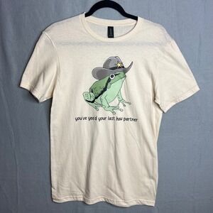 Frog Graphic Tee Size S Novelty Sherrif Frogcore Western Indie NEW